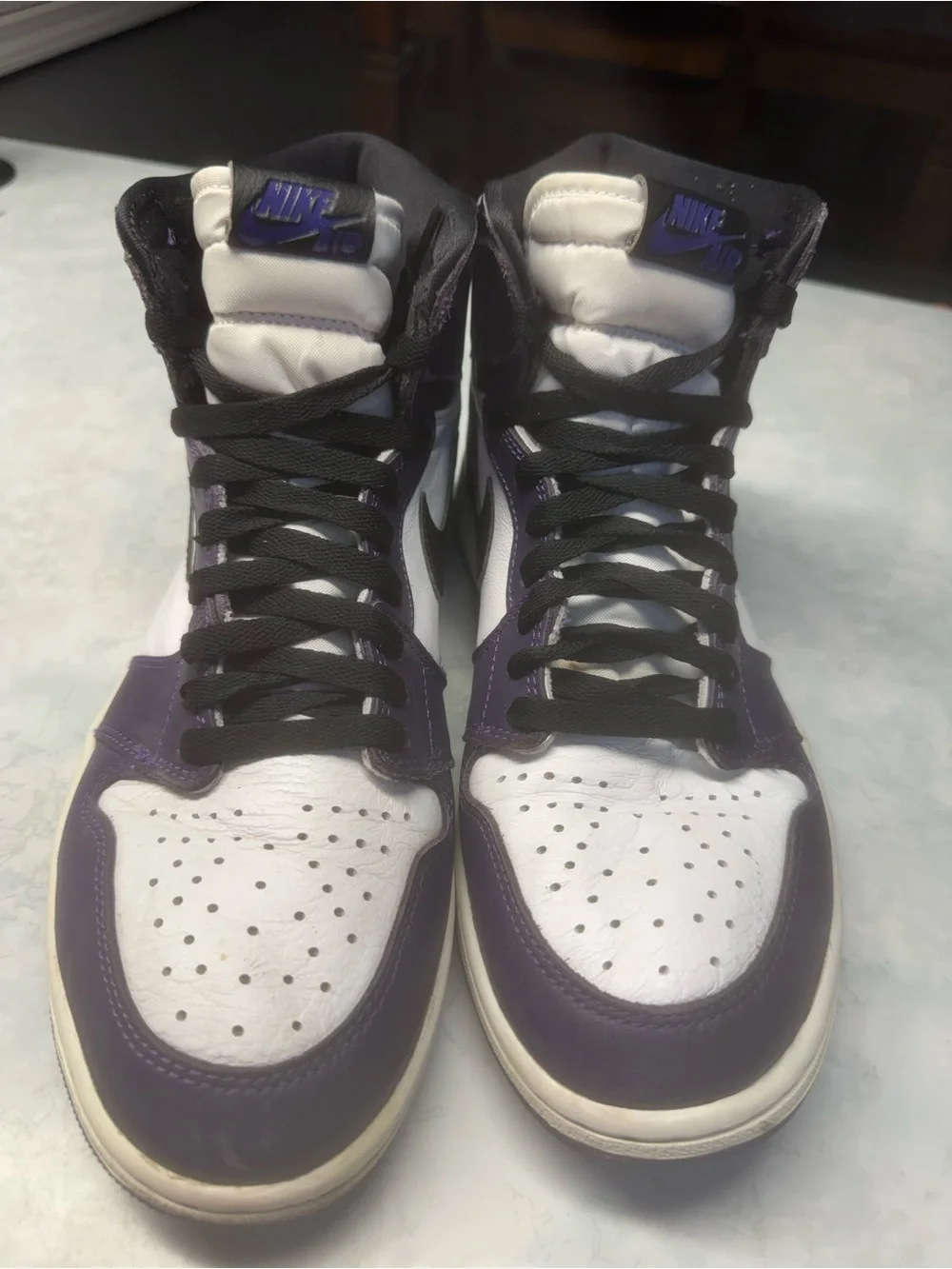 Jordan 1 Retro High Court Purple White